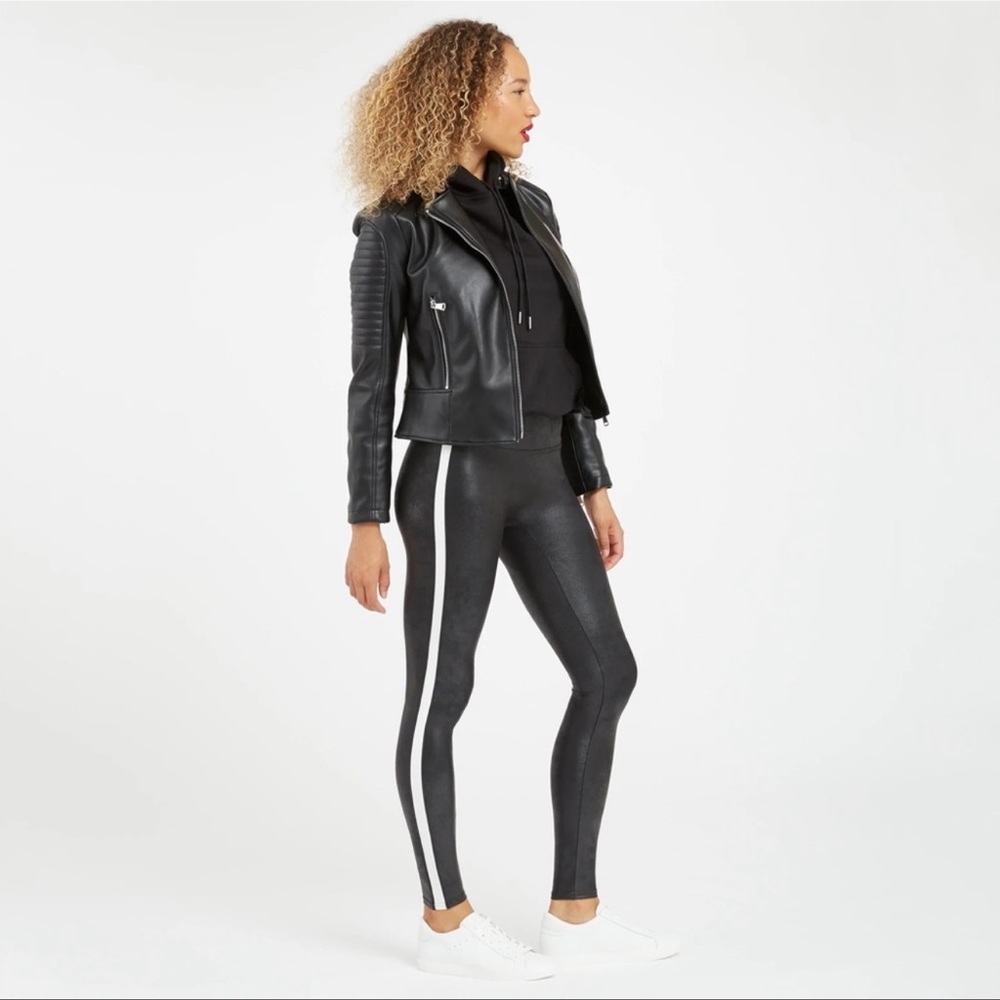 Spanx Faux Leather Leggings sz M